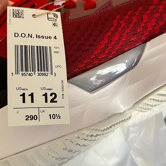 Adidas D.O.N. Issue 4 Men’s Basketball Shoes Size 11 Red NIB - Picture 5 of 6